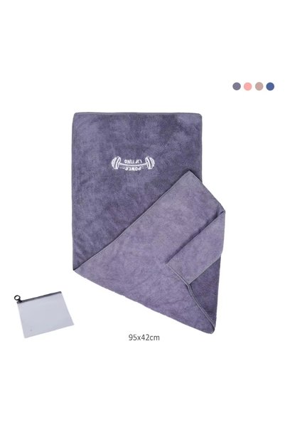 Choice1 42x95cm PURPLE Fitness Quick Dry Towel 42*95cm Microfiber Gym Yoga Tr...