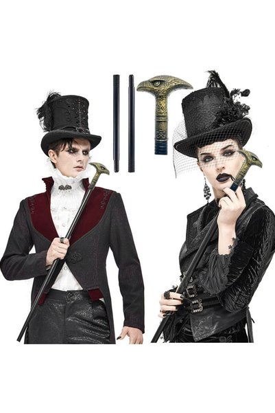 partidolu Halloween Bronz Renk İşlemeli Kartal Başlıklı Plastik Asa Baston 1 ...