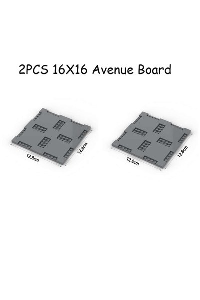 Choice6 قطعتان من قطع البناء 16×16، قاعدة طوبية للشوارع والمدن، قاعدة ممر الم...