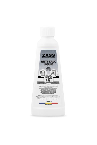 Zass Agent detartrant lichid Bio, ZDL 01, Pentru cafetiere și fierbătoare, An...