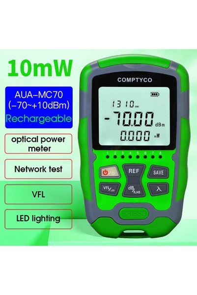 Choice5 جهاز قياس الطاقة البصرية AUA-MC70 قابل لإعادة الشحن بقدرة 10 ميجاوات ...