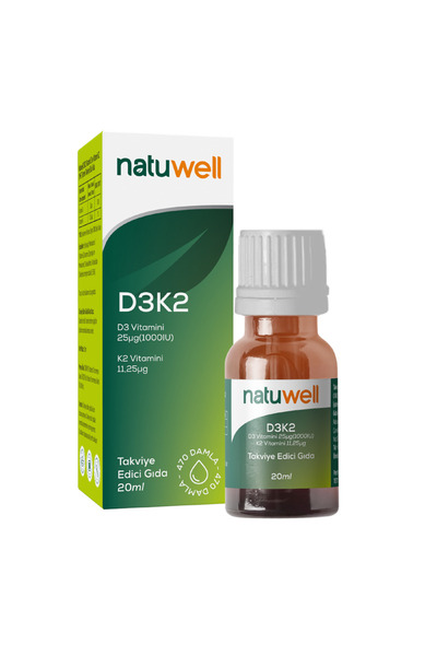 Natuwell Vitamin D3K2 Drops 20 ml