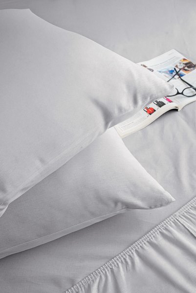 Elart Basic Elastic Sheet Set Double Size 160X200+28 Gray