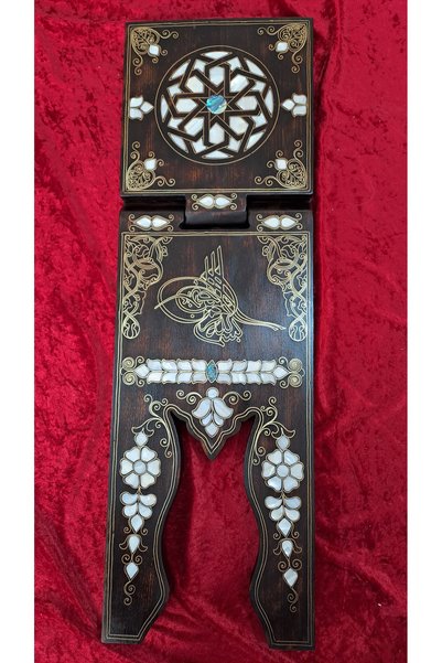 Bozgeyik Sedefcilik Mother of Pearl Inlaid Quran Rahlesi - Special Processing...