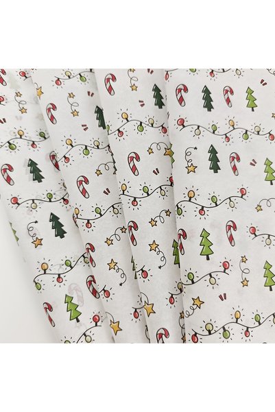Choice1 20X35Cm 20Pcs 10/20 Sheets of Tissue Paper with Christmas Lantern Pat...