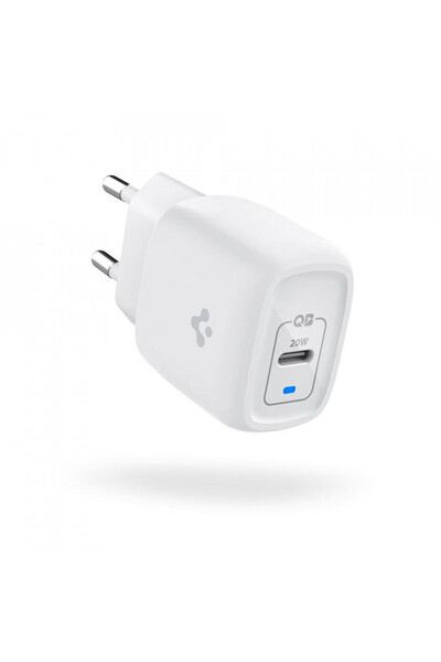 Spigen Adaptor USB-C GaN de 20W - Încărcător rapid Type-C PE2009 Alb - ACH02071
