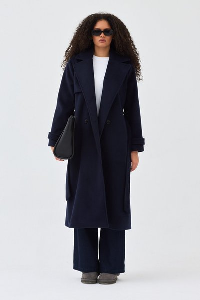 QANU Lunaris Coat Navy Blue
