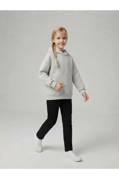 Hilal Akıncı Kids Unisex Çocuk 2 İplik Dokuma Kumaş Oversize Sweatshirt