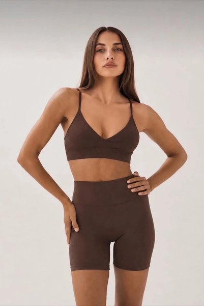 Zeia Boly Model Thin Strap Padded Sports Bra