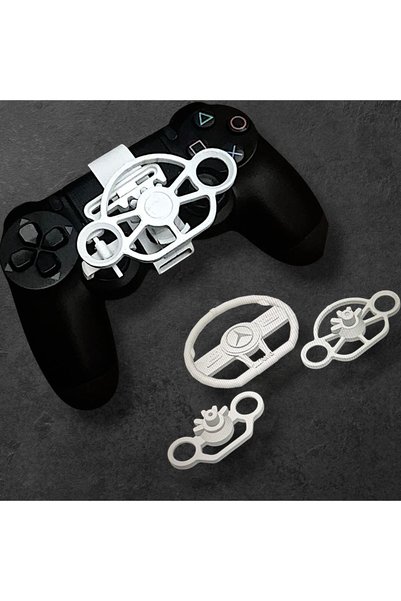Salıncak 3lü Ps4 Mini Direksiyon Beyaz Set Tek Kasa 3 Direksiyon (Metal Rulma...