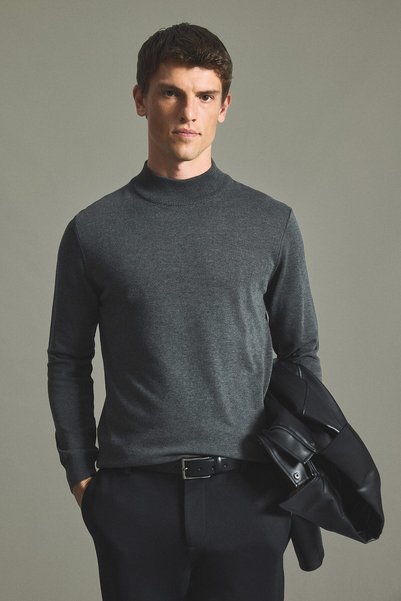 DeFacto Regular Fit Rollkragenpullover Basic Strickpullover A5282AX26AU