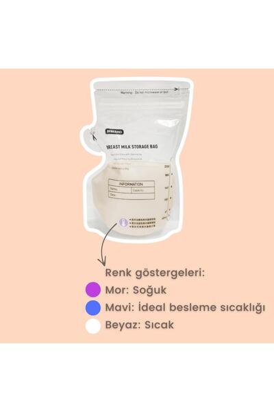 BEBEBAO Breast Milk Storage Bag 200 ml 50's