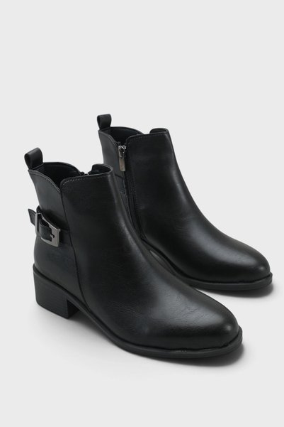 Capone Outfitters Γυναικείες καθημερινές μπότες μεσαίου τακουνιού με κούμπωμα...