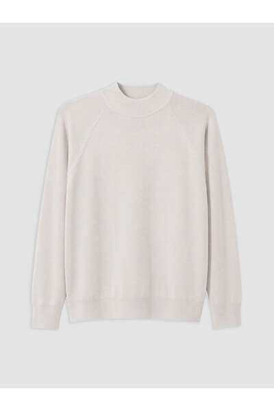LC Waikiki Nevavm Farkıyla Lcw Vision Ecru Knitwear Flat Fisherman / Half Tur...