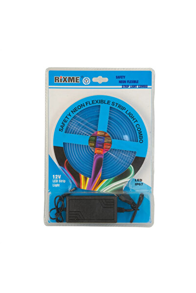 OEM Διακοσμητική ταινία Neon LED 12V 5m με μπλε φωτισμό Rixme RZ-00