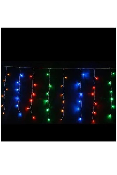 OEM Χριστουγεννιάτικα Λαμπάκια “βροχή” 400LED 3m (20m*0.4m) Πολύχρωμου Φωτισμ...