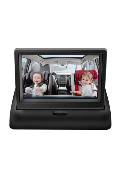 Andowl Baby Monitor 4.5″ LCD HD αυτοκινήτου Q-CA805 σε μαύρο χρώμα