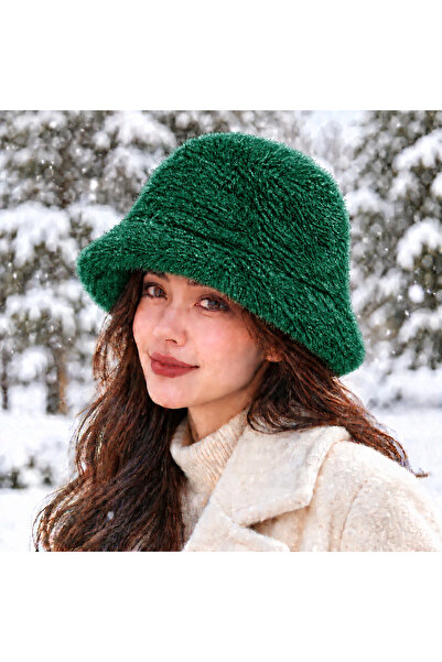 moda nokta pălărie tip găleată din angora, produs elegant și la modă pentru i...