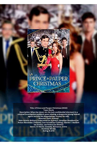 OEM Infographic Poster A Prince and a Pauper Christmas, Holiday Decoration, C...
