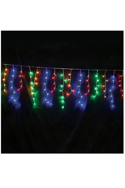 OEM Χριστουγεννιάτικα Λαμπάκια “βροχή” 200LED 3m (10m*0.6m) Πολύχρωμου Φωτισμ...