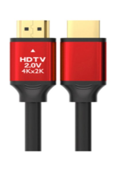 Generic Brand كابل HDMI إصدار 2.0، تكوين 19+1، موصلات من الفولاذ المكسو بالنح...