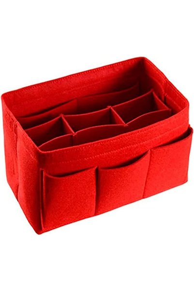 Generic منظم حقائب نسائية من اللباد، منظم حقائب متعدد الجيوب للحقائب النسائية
