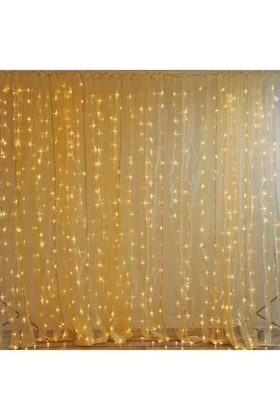 OEM Χριστουγεννιάτικα Λαμπάκια “κουρτίνα” 300LED 3m (3m*3m) Θερμού Φωτισμού A...