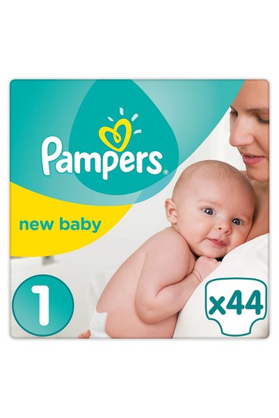 Pampers Scutece noi pentru bebeluși, mărimea 1, 2-5 kg, 44 bucăți