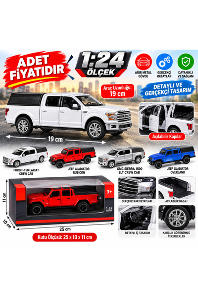 Zeus Lojistik 79361-79363-65-67-70 Model Araçlar 1:24 adet fiyatıdır