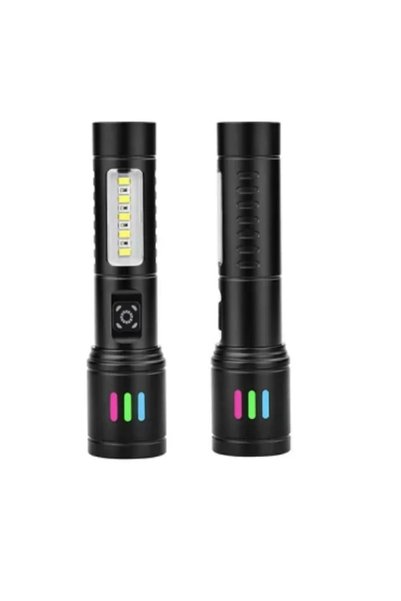 OEM LED επαναφορτιζόμενος φακός COB με πλαϊνό φακό 6 ρυθμίσεων BL-625-TG