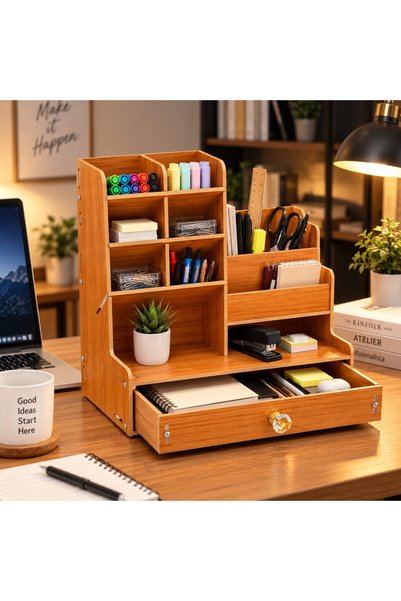 kd home Organizator Birou Tip Suport cu Sertar OfficeBox, Spatii Depozitare, ...