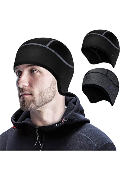 Generic Winter Skull Cap Helmet Liner for Men, 2 Pack Cycling Running Sweat W...