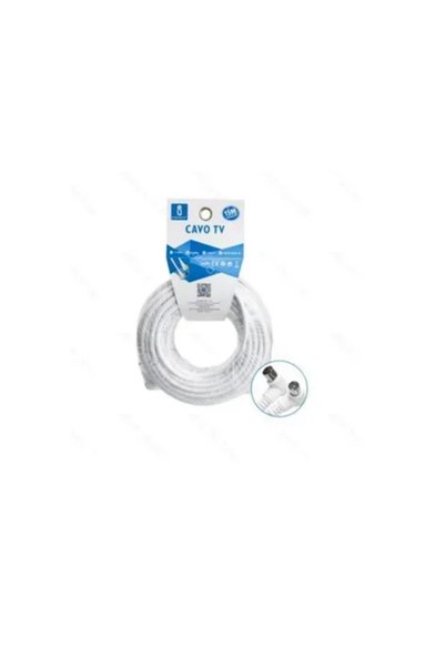 OEM Καλώδιο επέκτασης τηλεόρασης TV Cable 15m/ Right Angle 90° σε λευκό χρώμα
