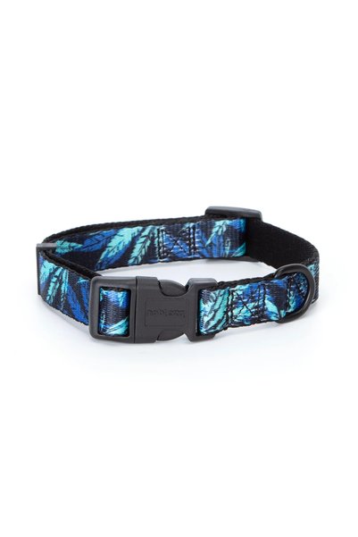 OEM Περιλαίμιο για σκύλους με σχέδιο Tropical W2.5*L40-60 εκ. Large σκούρο μπλέ