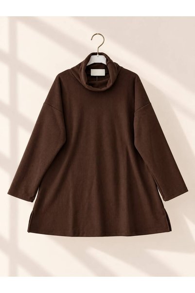 VOLT CLOTHİNG Kadın Tesettür Yumuşak Fitilli Tunik
