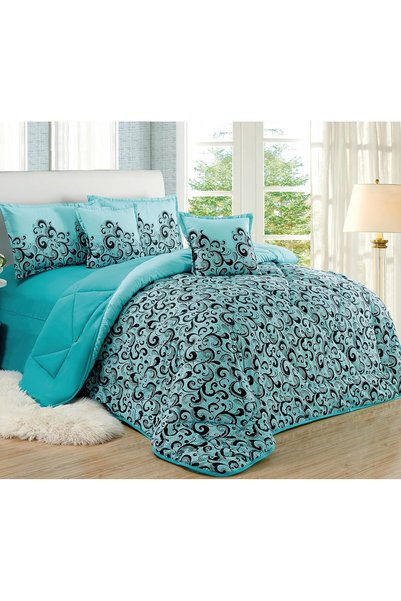 Generic Comforter Set 4 Piece Single Size Elegant Bedspread Includes Comforte...