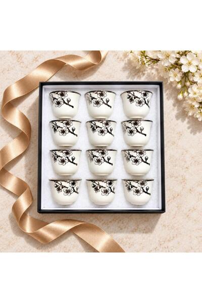laverahome Decorated Coffee Cup Set 12 Pieces |