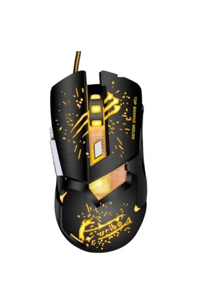 OEM Ενσύρματο ποντίκι 3200dpi 6D Weibo S10 μαύρο/Κίτρινο Gaming