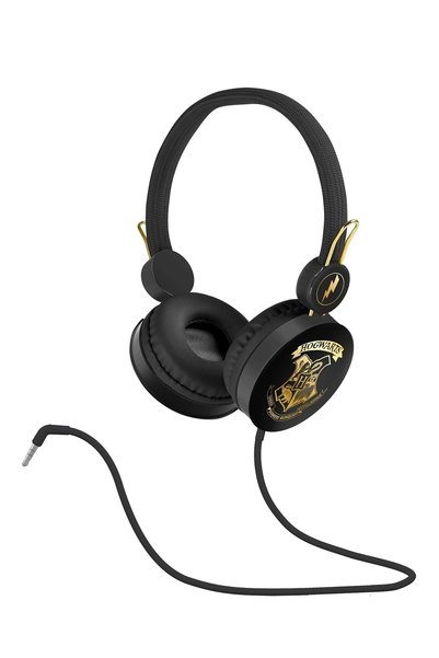 OEM Παιδικά ακουστικά κεφαλής HARRY POTTER HOGWARTS μαύρο χρυσό HP1130 OTL
