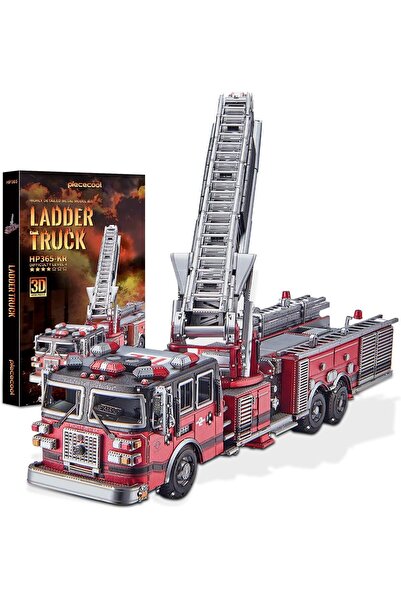 Generic 3D Puzzle Ladder Truck 3D Metal Puzzles Metal Model Kit for Adults to...