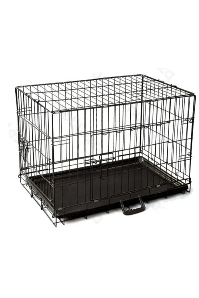 OEM Μεταλλικό κλουβί Crate για σκύλους L91*W57*H63.5 εκ. Large σε μαύρο χρώμα