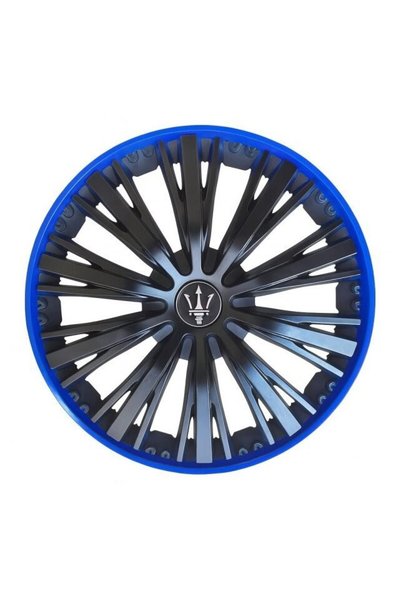 VELAR Set 4 capace roti Pulse Blue, design Sport cu accente albastre, ABS rez...