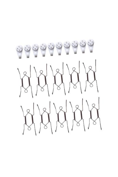 Choice 6Inch 20 Pieces Plate Hangers with 10 Wall Hooks Heavy Duty for Decora...