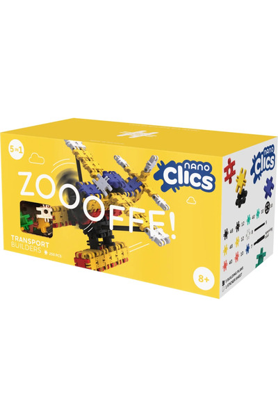 CLICS Nano Pentru construit vehicule 250 piese, Clicformers