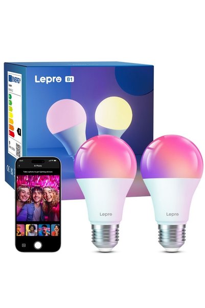OEM Lepro AI Smart E27 λάμπα Dimmable 8.5W 220-240V RGB και 2700K-6500K λευκό...