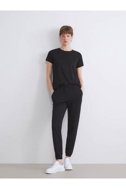 LC Waikiki Nevavm Farkıyla Lcw Everyday Black Women's Jogger Sweatpants with ...