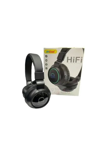 Andowl Ασύρματα bluetooth hifi ακουστικά MAX 5A σε μαύρο χρώμα
