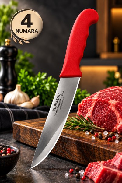 Decopat 1 Piece Makrosel No:3 Blade Stainless Steel Plastic Handle Kitchen Kn...