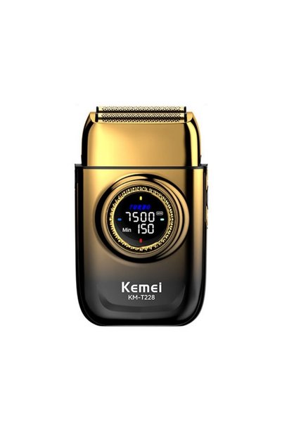 Kemei Επαναφορτιζόμενη ξυριστική μηχανή με LCD οθόνη και 3 ταχύτητες KM-T228