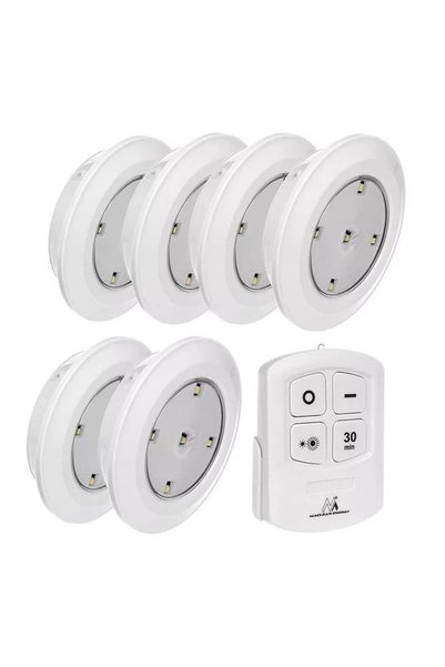 Maclean Set 6 lampi LED cu telecomanda MCE0165